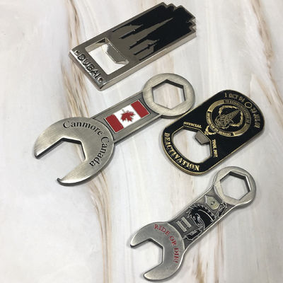 Beer Metal Wine Opener Custom Shaped Stainless Steel Aluminum Flat Business Logo