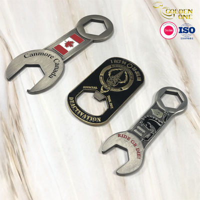Beer Metal Wine Opener Custom Shaped Stainless Steel Aluminum Flat Business Logo