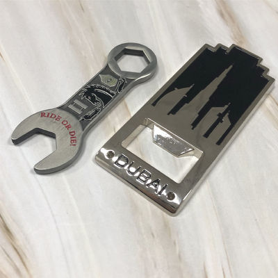 Beer Metal Wine Opener Custom Shaped Stainless Steel Aluminum Flat Business Logo