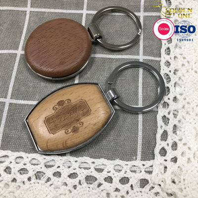 Engraved Name Wooden Keychain , Blank Embossed Wooden House Keychain