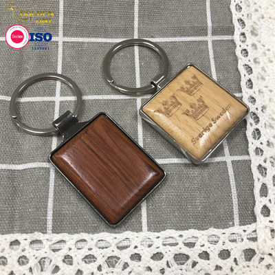 Engraved Name Wooden Keychain , Blank Embossed Wooden House Keychain