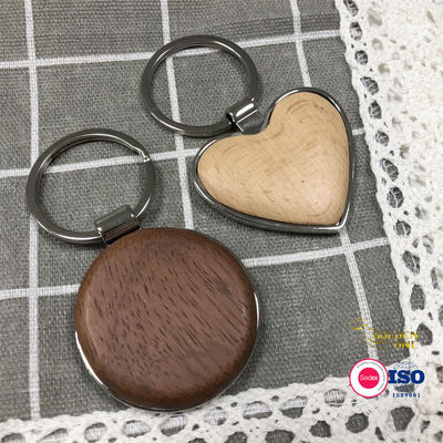 Engraved Name Wooden Keychain , Blank Embossed Wooden House Keychain