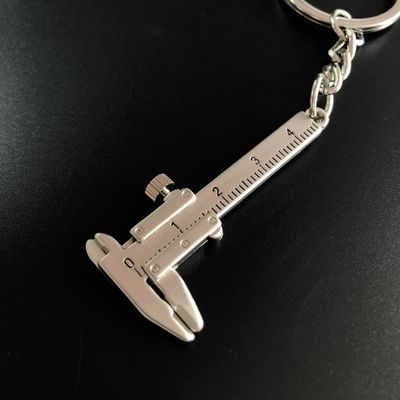 Portable Personalized Metal Keychain Mini Vernier Caliper Measuring Gauging Tools