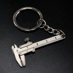 Portable Personalized Metal Keychain Mini Vernier Caliper Measuring Gauging Tools