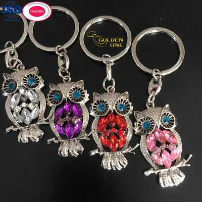 Fashion Creative Custom Wholesale Manufacturer 2D Metal Glasses Sunglasses Glitter Diamond Eyeglasses Keychain