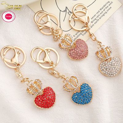 Hot  Sale Custom Koala Pink Bear Tree Charm Lovely Jewelry Keychain Anime Shiny Gold Cute Animal Tiger Key Ring For Women Bag