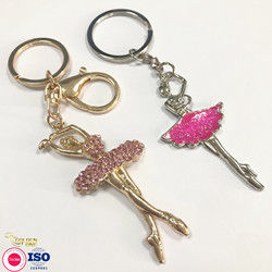 New Manufacturers European American diamond Ghost head creative epoxy metal 3d hip hop car keychain for bag pendant