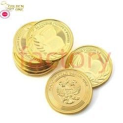Soft Enamel Metal Challenge Coins Shiny Custom Die Casting 3D Blank Euro Souvenir