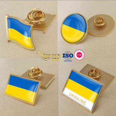 Printing Patriotic Collectible Pin Badges , Soft Enamel Cross Flag Lapel Pins