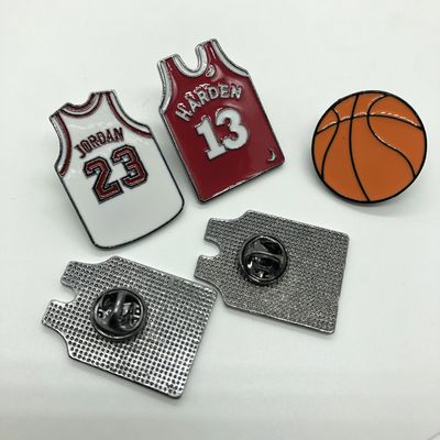 Hard Physical Basketball Enamel Pins Jersey Number 23 Sports Custom Company Logo