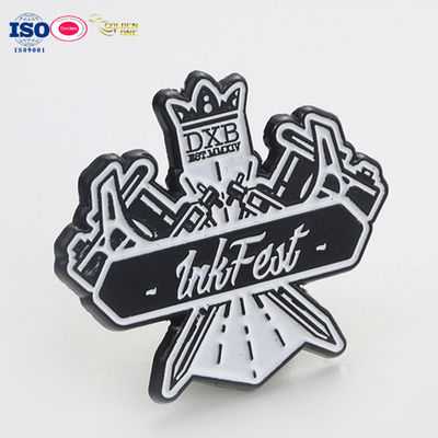 Popular selling spinning 3D sandblasting  unique design soft enamel zinc  alloy metal pins