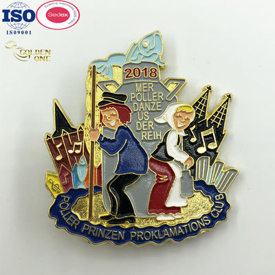 Manufacturer Factory Price Custom Carnival Badge Promotion Gift Jollification Rhinestones Diamond Colorful Enamel Metal Pin