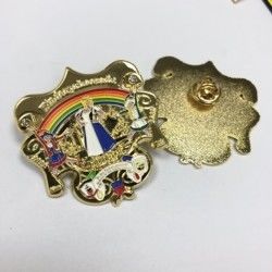 Manufacturer Factory Price Custom Carnival Badge Promotion Gift Jollification Rhinestones Diamond Colorful Enamel Metal Pin