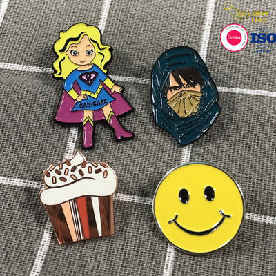 Silver Black Plated Ironman Glitter Anime Cartoon Badge Soft Enamel Stray Kids Lapel Pin