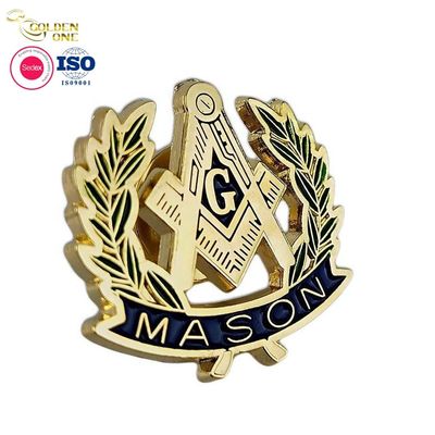 Enamel Metal Lapel Pins Symbols Classical Freemason Brooch Gifts Masonic Badges