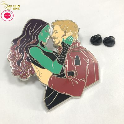 Cartoon Mermaid Ocean Cute Animal Lapel Pin Custom Shaped Badge Metal Enamel For Souvenir