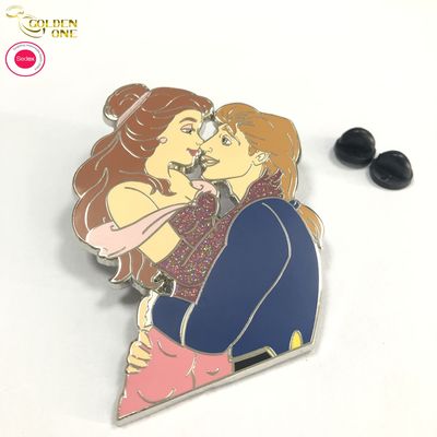 Cartoon Mermaid Ocean Cute Animal Lapel Pin Custom Shaped Badge Metal Enamel For Souvenir