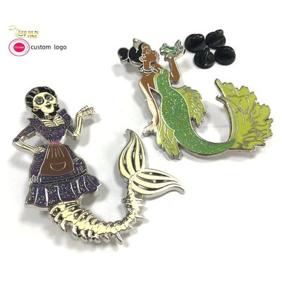 Manufacturer Custom Fashion Pins Metal Logo Badges Brooch Hard Soft Enamel Pins Lapel Pins for Clothes Decorative