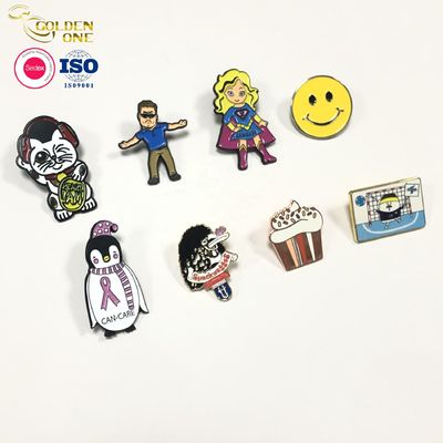 Manufacturer Custom Fashion Pins Metal Logo Badges Brooch Hard Soft Enamel Pins Lapel Pins for Clothes Decorative