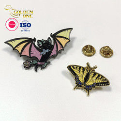 Movie Vintage Guitar Metal Lapel Pins Sublimation Cancer Breast Cancer Pathfinder Pins Badges