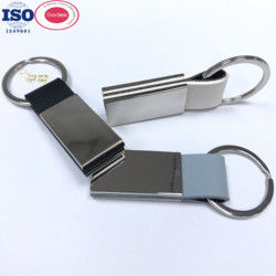 High Quality Custom Logo Laser Color Printing Key ring Luxury Pu Leather promotional keychains for souvenir