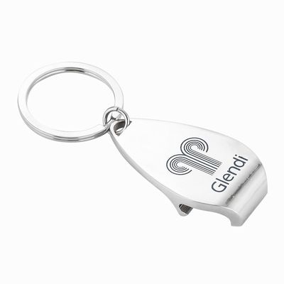 Cute Custom Key Ring , Metal Whistle Zinc Alloy Opener Key Ring