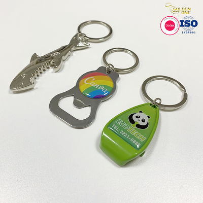 Corkscrew Beer Bottle Opener Keychain Personalized Novelty Metal