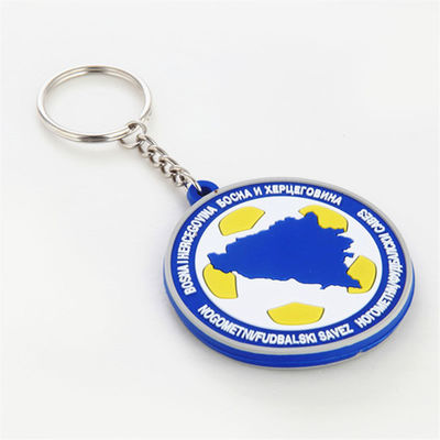 Soft PVC Key Chain Ring Personalized Custom Logo For Promotion Gift