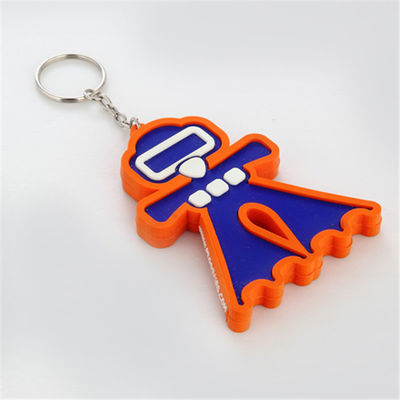 Soft PVC Key Chain Ring Personalized Custom Logo For Promotion Gift