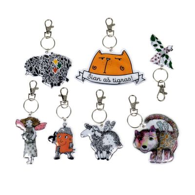 Promotion Gift Engraved Acrylic Keychain , Custom Plastic Acrylic Football Keychain
