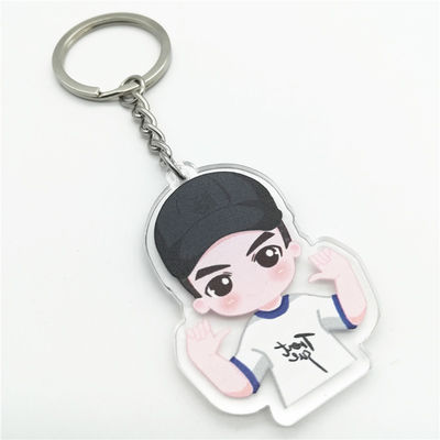 Promotion Gift Engraved Acrylic Keychain , Custom Plastic Acrylic Football Keychain