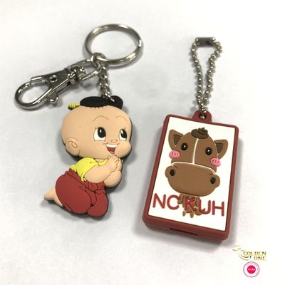 Plastic PVC Key Chain Metal Anime Rubber Silicone Customized Color