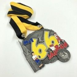Wholesale Souvenir Colourful Merriment Carnival Karnevalsorden Medal Manufacturers Medals With Silk Screen Printing Lanyard