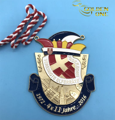Fashion Soft Enamel Black Nick Karnevalsorden Gold Plated Medal Funny Zinc Alloy Casting Medals