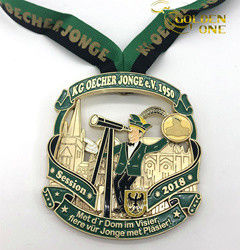 Fashion Soft Enamel Black Nick Karnevalsorden Gold Plated Medal Funny Zinc Alloy Casting Medals