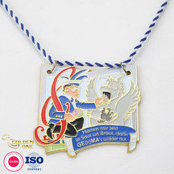 Fashion Soft Enamel Black Nick Karnevalsorden Gold Plated Medal Funny Zinc Alloy Casting Medals