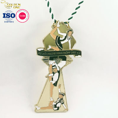 Football Game Metal Sports Medal Black Running Nickel Plated Competition Zinc Alloy