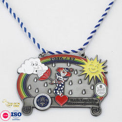 High  Quality Product Heart Shape Creative Sublimation Blank Trophies Medallion Zinc Alloy Carnival Medal