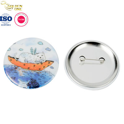 Round Pin Badge Raw Material Button Badge 58mm Custom Sublimation Blank Plastic Acrylic Tin Button Badge