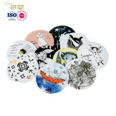 Round Pin Badge Raw Material Button Badge 58mm Custom Sublimation Blank Plastic Acrylic Tin Button Badge