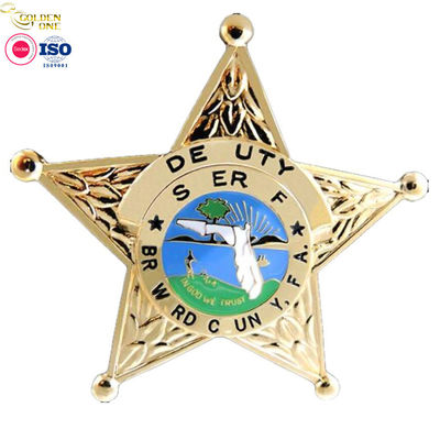 High  Quality custom metal zinc alloy shiny gold enamel epoxy country flag 3D raised lapel pin national day star badge