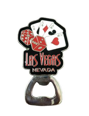 Modern Hotel Bottle Opener , Silver Metal Fridge Magnet For Anniversary