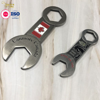 Souvenir Magnetic Metal Wine Opener With Wooden Handle Kitchen Bar Rest Room