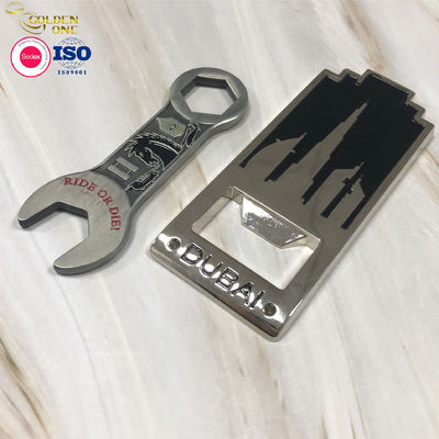 Business Card Personalized Wine Opener , Beer Cork Screw Custom Made Bottle Openers