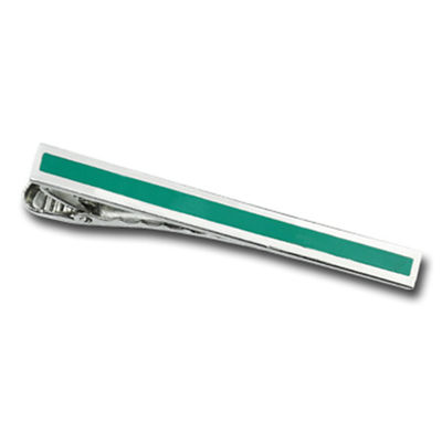 Gold Diamond Shirt Tie Clip Custom Plating For Business Gift
