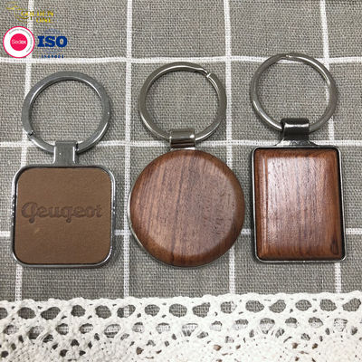 Engraved Name Wooden Keychain , Blank Embossed Wooden House Keychain