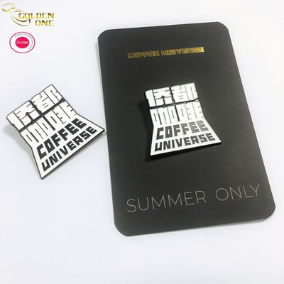 Hot Sale Custom coffee activity word logo fashion Soft hard enamel lapel pins of cute design enamel pin