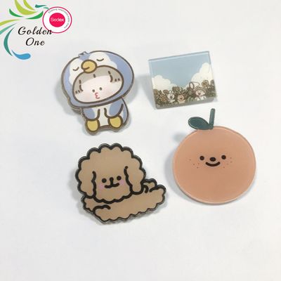 Custom Cartoon Metalicos Brooch Soft Enamel Metal Lapel Pins Acrylic Badge For Suit Men