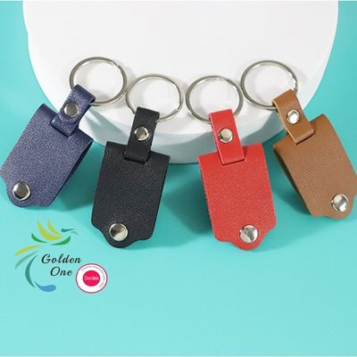 Round Heart Flower Shape Heavy Duty Leather Pu Carabiner Keychain Anniversary Gift Personal