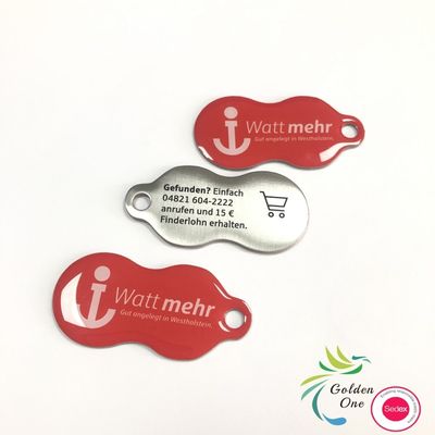 Custom Shape Pendant Metal Enamel Trolley Coin Keyring Supermarket Shopping Cart Token Keychain